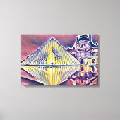 Louvre Museum Leinwanddruck (Vorderseite)