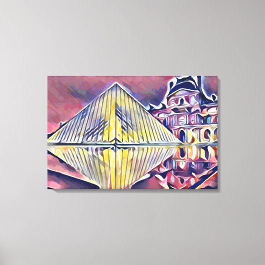 Louvre Museum Leinwanddruck (Vorderseite)