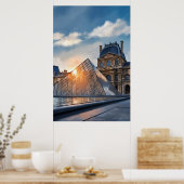 Louvre Museum Ölgemälde im Tageslicht Poster (Küche)