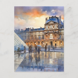 Louvre Museum Paris Art Postkarte