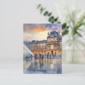 Louvre Museum Paris Art Postkarte (Stehend Vorderseite)