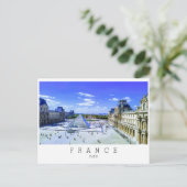 Louvre museum, Paris, Frankreich Postcard Postkarte (Stehend Vorderseite)