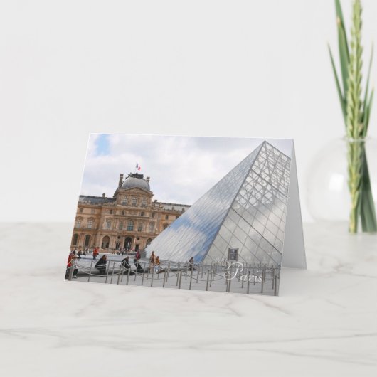 Louvre Museum Paris Karte (Vorderseite)