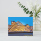Louvre Museum Paris Postkarte (Stehend Vorderseite)