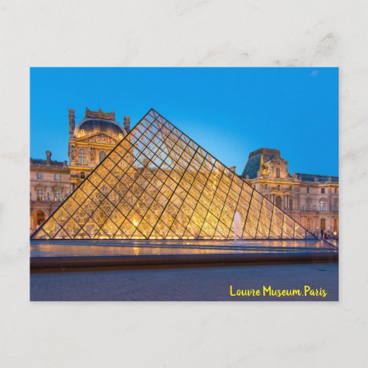 Louvre Museum Paris Postkarte (Vorderseite)