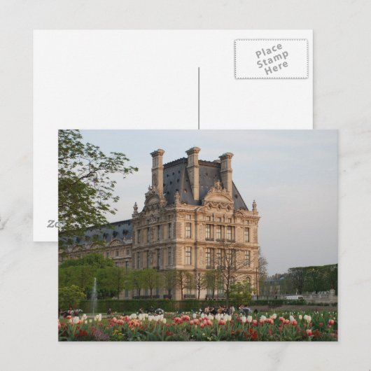 Louvre Museum Postkarte (Vorne/Hinten)