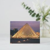 Louvre Museum Postkarte (Stehend Vorderseite)