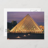 Louvre Museum Postkarte (Vorne/Hinten)