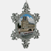 Louvre Museum Schneeflocken Zinn-Ornament (Links)