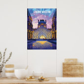 Louvre Museum Travel Poster Fotografie Print (Küche)