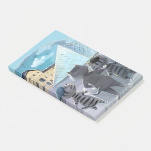 Louvre Notes 10" x 6" Post-it Klebezettel (angewinkelt)