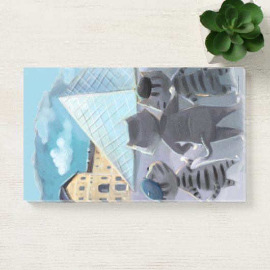 Louvre Notes 10" x 6" Post-it Klebezettel (Büro)