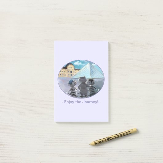 Louvre Notes 4" x 6" - Enjoy Post-it Klebezettel (Auf Schreibtisch)