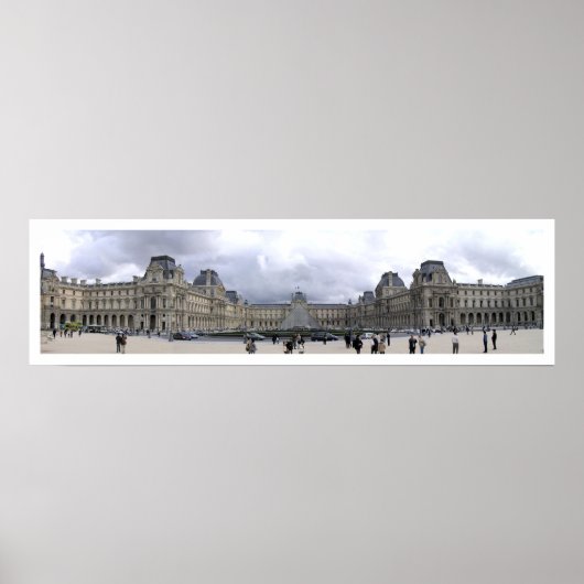 Louvre Panoramic Poster (Vorne)