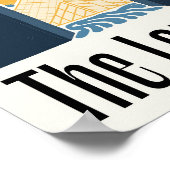 Louvre Paris Frankreich abstrakte Kunst, Dichtung  Poster (Ecke)