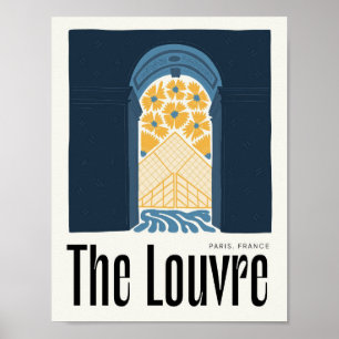 Louvre Paris Frankreich abstrakte Kunst, Dichtung  Poster