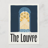 Louvre Paris Frankreich abstrakte Kunst, Dichtung Postkarte (Vorderseite)