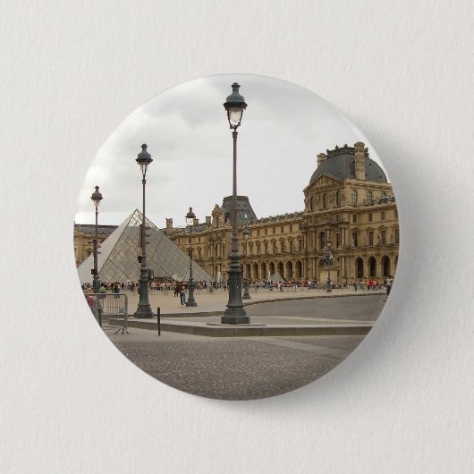 Louvre. Paris, Frankreich Button (Vorderseite)