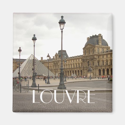 Louvre. Paris, Frankreich Magnet (Vorne)