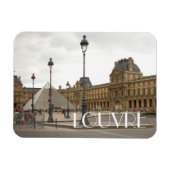 Louvre. Paris, Frankreich Magnet (Horizontal)