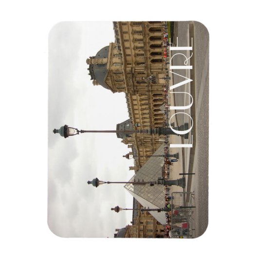 Louvre. Paris, Frankreich Magnet (Vertikal)