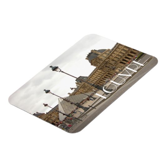 Louvre. Paris, Frankreich Magnet (Linke Seite)