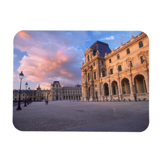 Louvre, Paris, Frankreich Magnet (Horizontal)