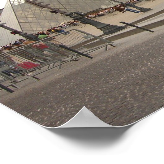 Louvre. Paris, Frankreich Poster (Ecke)