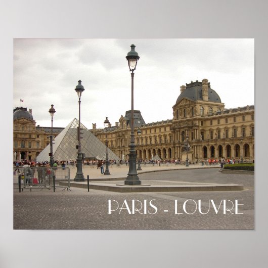 Louvre. Paris, Frankreich Poster (Vorne)