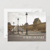 Louvre. Paris, Frankreich Postkarte (Vorne/Hinten)