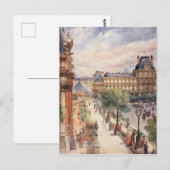 Louvre Paris Street Art Postkarte (Vorne/Hinten)