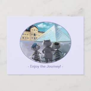 Louvre Post Card - Happy (optionaler Umschlag) Postkarte