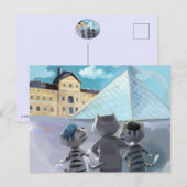 Louvre Post Card (optionale Umschlag) Postkarte (Vorne/Hinten)