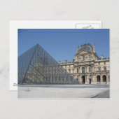 Louvre Postkarte (Vorne/Hinten)