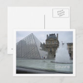 Louvre Postkarte (Vorne/Hinten)