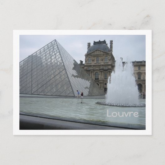 Louvre Postkarte (Vorderseite)