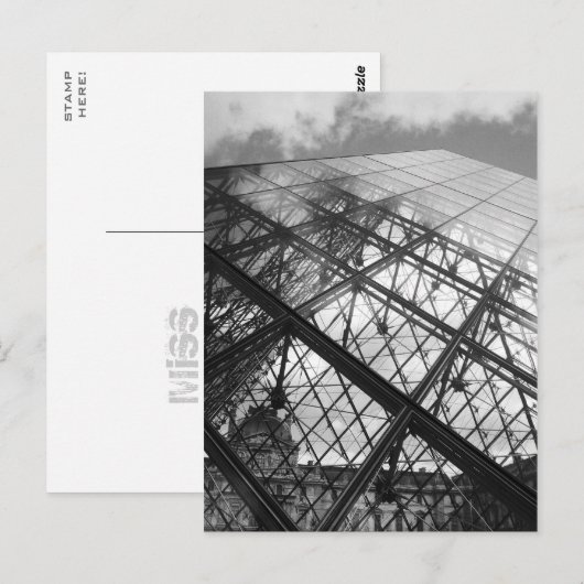 Louvre!! Postkarte (Vorne/Hinten)