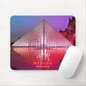 Louvre Pyramid, DIY Name & Monogram Extra Text Vs2 Mousepad (Mit Mouse)