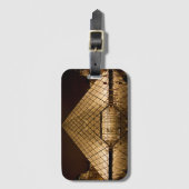Louvre Pyramid Gepäckanhänger (Vorderseite Vertikal)