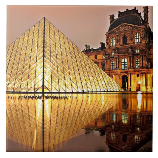 Louvre Pyramid, Paris Fliese (Vorderseite)