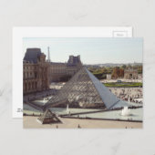 Louvre Pyramid Postkarte (Vorne/Hinten)