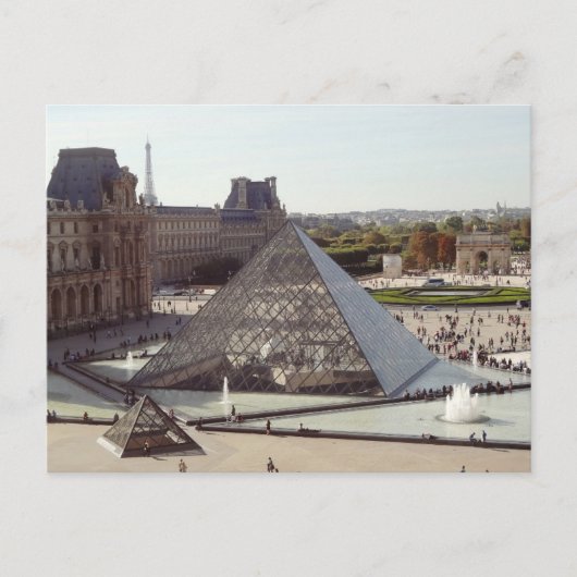 Louvre Pyramid Postkarte (Vorderseite)