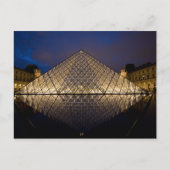 Louvre Pyramid vom Architekten I.M. Pei bei Postkarte (Vorderseite)