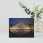 Louvre Pyramid vom Architekten I.M. Pei bei Postkarte (Stehend Vorderseite)