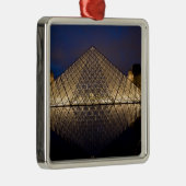 Louvre Pyramid vom Architekten I.M. Pei Silbernes Ornament (Rechts)