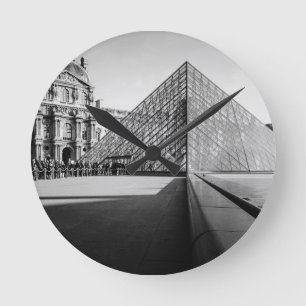 Louvre Runde Wanduhr