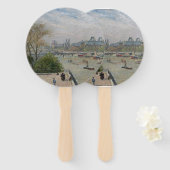 Louvre, Spring Camille Pissarro Fächer (Vorne und Hinten)