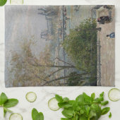 Louvre, Spring Camille Pissarro Geschirrtuch (Gefaltet)