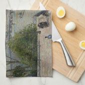 Louvre, Spring Camille Pissarro Geschirrtuch (Viertel Falte)