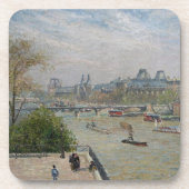 Louvre, Spring Camille Pissarro Getränkeuntersetzer (Vorderseite)